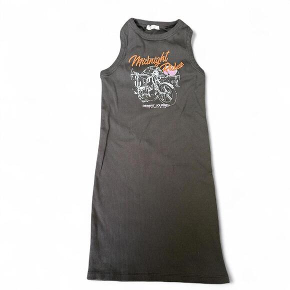 Full Tilt Midnight Rider Ribbed Dress L - Picture 1 of 6